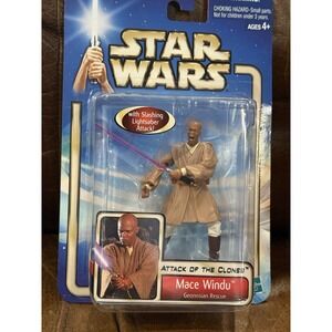 Hasbro Star Wars Attack Of The Clones: Mace Windu Geonosian Rescue Figure